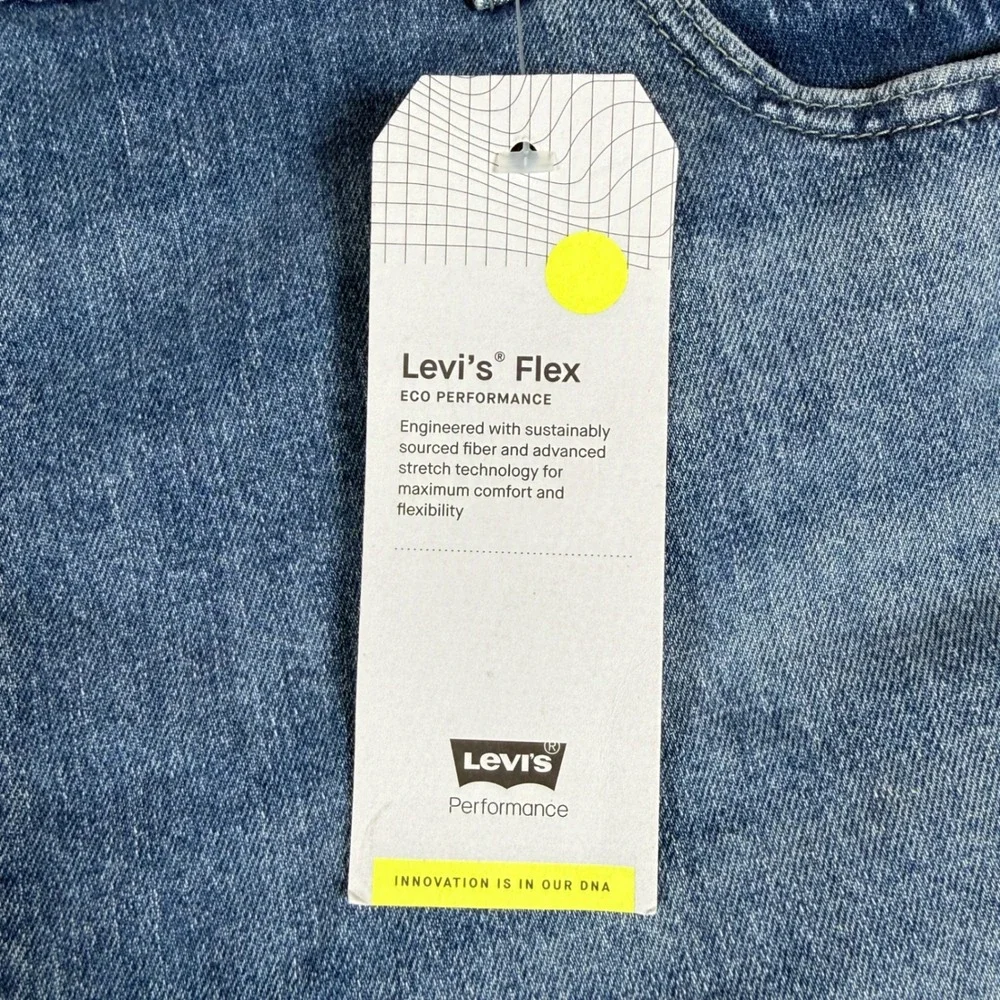 NEW Levi's 502 Taper Mens 52/30 Jeans Blue Spandex Stretch Flex Big and Tall